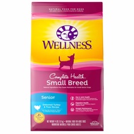 Wellness Complete Health Dry Dog Food - Deboned Turkey &amp; Peas (Small Breed - Senior) 4 lbs/1.8kg