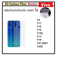 [Kevlar] ฟิล์มหลัง เคฟล่าใส สำหรับ VIVO T1X X80 Y01 Y02s Y3 Y11 Y12 Y15 Y15A Y15s Y16 Y17 Y19 Y21-20