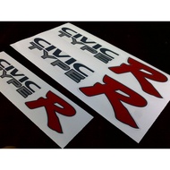 HONDA EK9 CIVIC TYPE R REPLACEMENT STICKER