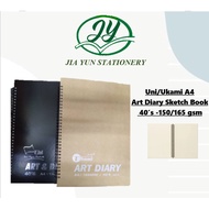 Ukami A4 Art Diary Sketch Book 40's 150/165 gsm