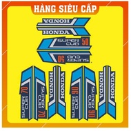 Super Cub 81-86 50cc 70cc 90cc charcoal blue sticker