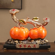 Persimmon ceramic statue ornaments - meaning everything goes smoothly - home store decorations