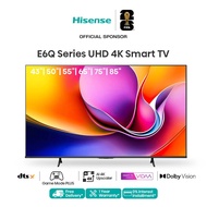 [FREE Installation][2026 New]  Hisense 43-85 inch 4K UHD Dual Band WiFi Voice Control Smart TV/ Dolb