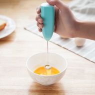 เครื่องปั่นชานมกาแฟเครื่องตีฟองนม Pengocok Telur Listrik สแตนเลสสตีลขนาดเล็กใช้ในครัวเรือนสำหรับกาแฟ