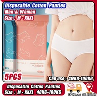 🇸🇬 ReadyStock - 5 Pcs Disposable Cotton Panties for Travel Post Pregnancy Men disposable Underwear u