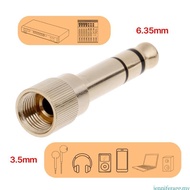jenniferagg.my Portable 6 35mm to 3 5mm Socket Adapter Headphone Adapter 1 4 inch to 1 8 inch