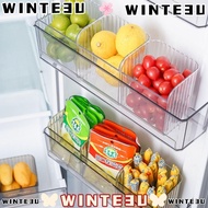 WINTE3U Refrigerator Drawer, Large Opening Plastic Fridge Organizer Rack, Quality Deepen Fridge Side