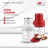 Swiss Thomas Mesin Pengisar Mini 800ML | Electric Food Chopper Blender,Mixer,Cutter, Shredder, Mince