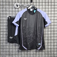 Áo Thể Thao Nam Nữ C350 Đen - Bộ Thể Thao Bóng Đá Mới Nhất