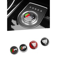 Car Gear Panel Knob Emblem Badge Style Sticker Car 3D Metal Decal Sticker For Jaguar XE XF XJ S X E 