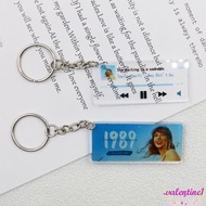 VALENTINE1 Singer Taylor Swift Keychain, Creative Mini Taylor Swift CD 1989 Pendant, Key Chain Singer Interesting Fashion Song Player Acrylic Keyring Birthday Gift