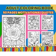 [PDF] 50 Pages Coloring Book Motivational Quotes - Colouring Book For Adult Buku Mewarna Dewasa