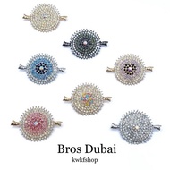 DUBAI SHOULDER BROOCH SIZE 2.5cm PREMIUM GEMS DUBAI BROOCH