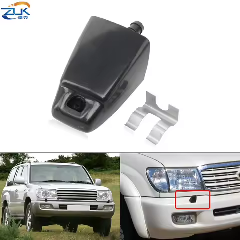 ZUK Headlight Headlamp Washer Nozzle With Clip Fastener For TOYOTA LAND CRUISER 100 1998-2007 LC100