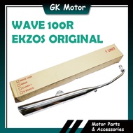 W100R WAVE 100R WAVE100R ORIGINAL MUFFLER STANDARD EKZOS EXHAUST PIPE ORIGINAL STD W100R WAVE 100R W