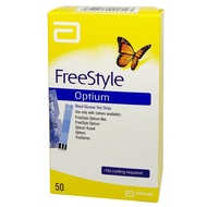 ►❀∈Abbott Freestyle Optium Glucose Test Strip 50pcs FREE 50pcs Lancets