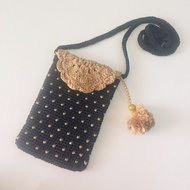 Original HP Knitting BAG HAND MADE SLING BAG HANDPHONE CASE CLASSIC