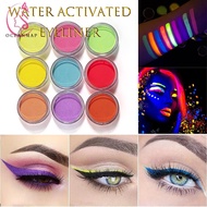 OCEANMAP Eyeliner 21 Colors Fluorescent Budgeproof Black Light UV Reactive Smudgeproof Makeup