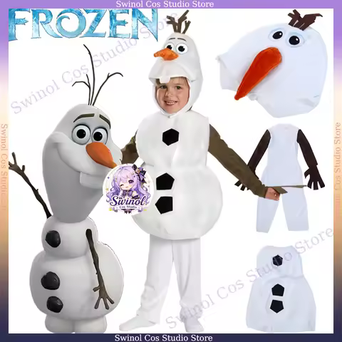 Beast Kingdom Olaf Cosplay Frozen Cosplay Costumes Bodysuit Coat Mask Olaf Suits Christmas Props Hal