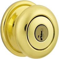 Kwikset Smartkey Hancock Entry &amp; 780 Deadbolt Lockset Polished Brass, Keyed Alike, 1.75