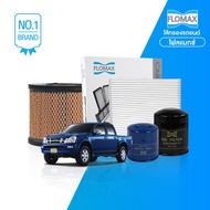 กรองน้ำมันเครือง-กรองน้ำมันเชื้อเพลิง-กรองอากาศ-กรองแอร์รถยนต์ FLOMAX FMO227 FMF105 FMA277 FMC105 รุ