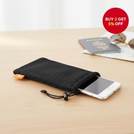 Durable Mesh Storage Bag - Multi-Function Drawstring Pouch for Earphones, Cables & Adapters  Beg Sim