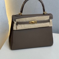 Hermes 爱马仕 kelly25 大象灰 金扣 togo皮