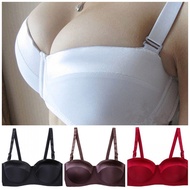 Great Quality 34-46 C/D/D/E 1/2 Cup Seamless Bra Adjustable Plus Big Size Push Up Women Sexy Bra Sea