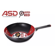 HOT🔥 ASD GUSTO RED 28CM DEEP WOK PAN(FROM JAPAN)