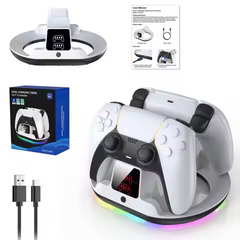 RGB bracket for PS5 Controller Charging Station, Accessory Kit Compatible with PS5 DualSense handle 