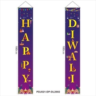 Ready Stock Diwali Decoration Banner 31*180cm Happy Diwali Festival Couplet Deepavali Lantern Festiv