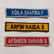 Custom Computer Embroidery Name Bet METRO A 356 Size 1.8x8.5cm Neat Stitching Premium Quality Retail