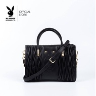 Playboy รุ่น Jazzy Women's Bag กระเป๋าสะพายข้างผู้หญิง รหัส ST-B243PB575 ดีไซน์เย็บนวมปั๊ม Logo มี 2