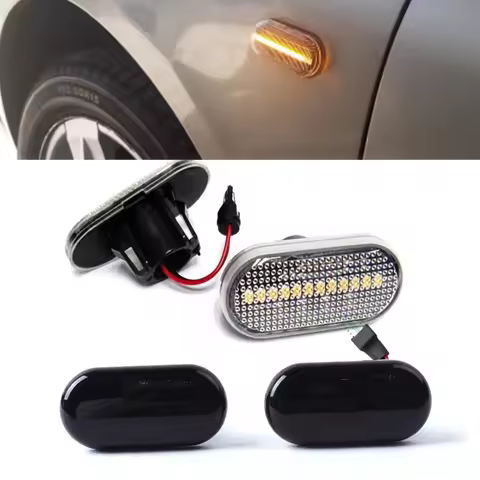2x LED Dynamic Turn Signal Side Indicator Marker Sequential Light For Renault Clio 1 2 Kangoo Megane