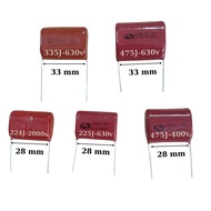 Red Candy Capacitor CBB22 - 335J 630V/475J 630V/225J 630V/475J 400V/224J 2000V - electronic componen