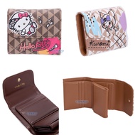 SANRIO กระเป๋าสตางค์ผู้หญิง Hello Kitty Kuromi ลิขสิทธิ์ของแท้100%