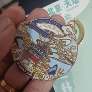 Rotating Altar Keychain Beijing Cultural Creative Metal Tourist Souvenirs National Trendy Altar Keyc