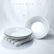 PYRAMID | DINNER PLATE 7 | 18 CM | Porcelain dinner plate (ceramic) | Dining plate