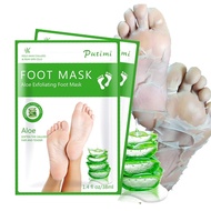 【CW】 2Pcs Aloe Peeling Foot Mask for Legs Feet Exfoliating Socks Pedicure Anti Crack Heel Remove Skin Care Patch Beauty