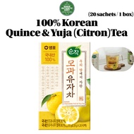 [Sempio SOONJAK] Korean Quince & Citron Tea – 20 Tea Bags , Mildly Roasted, 100%  Korean Ingredients