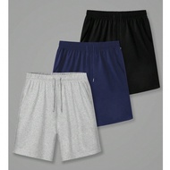 3pcs Plus Size Men's Casual Shorts Set, 1XL-6XL, Black, Gray, Blue, Summer Comfortable Shorts