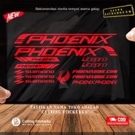 Phoenix Bike Cutting Sticker Variasi Stiker Set Sepeda Mtb Lipat Gunung Frame Bmx