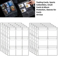 12/ 9/ 6 Pockets Per Page, 6 Coin Collection Pages, Compatible With 4 Rings (A4 Size), Standard 9-Ho