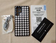 [Ultra 22] Samsung 三星 Ultra 22 千鳥格紋 Case 電話殼 (連 Mon 貼、裝飾繩)