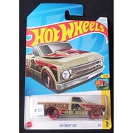 Hot Wheels - 67 Chevy C10 HW Art Cars Keep Driving Chevrolet Brown