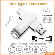 Type-c Kingston OTG Pendrive TypeC Lightning OTG Iphone15_16 Flash Drive Iphone Pendrive 1TB 2TB Pen