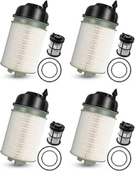 4Pcs Fuel Filter Compatible with Detroit Diesel Engines DD13 DD15 DD16, Fuel Filter Insert Kit With 