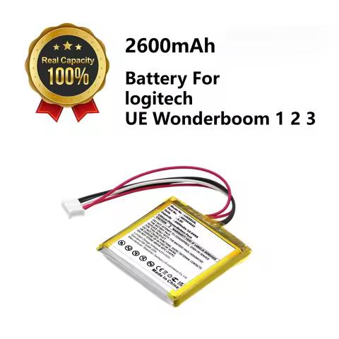 944643 2600mAh 3.6V Replacement Battery For Logitech UE WONDERBOOM 1 2 3 Bluetooth Speaker 360 surro