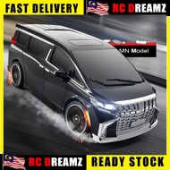 MN MODEL MN68 black [ALPHARD] 1/16 RWD rc drift car with gyro kereta kawalan jauh rc car RCDREAMZ re
