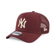 GENUINE NEW ERA MLB NEW YORK NY YANKEES 9FORTY A-FRAME Trucker Deep Red Maroon Unisex Snapback Cap